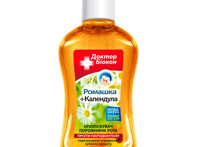 Доктор Біокон ополіскувач для рота 300 мл ромашка календула