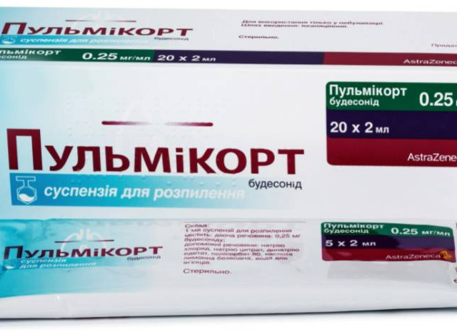 Пульмікорт сусп д/інг 0,25мг/мл 2мл №20