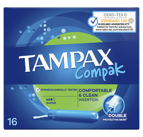 Тампони Тампакс компак супер дуо №16 з аплікатором