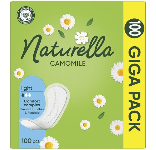 Прокладки Натурелла щоденні №100 лайт кватро ромашка