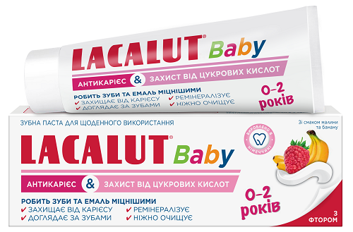 З/п Лакалут Бебі антикарієс/захист від цукрових кислот від 0 до 2років 55мл