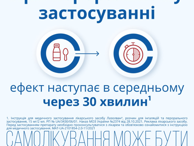 Лазолван р-н д/інг та перорал заст 15мг/2мл 100мл