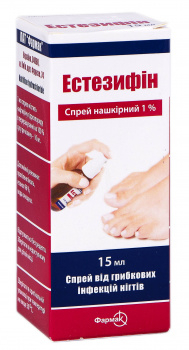 Естезіфін спрей нашкірний 1% фл 15мл