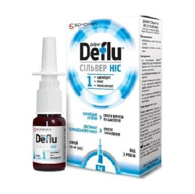Дефлю Сільвер ніс спрей 15мл