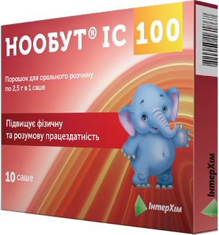 Нообут IC пор д/орал р-ну 100мг/дозу 2,5г саше №10