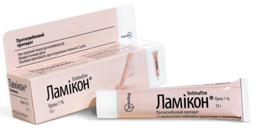Ламікон крем 1% туба 15г