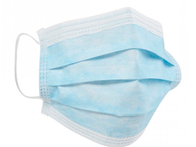 Маска медична з гумовими петлями MEDICARE №1