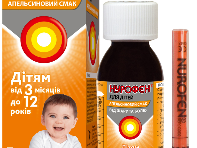 Нурофєн апельсиновий смак сусп 100мг/5мл 200мл