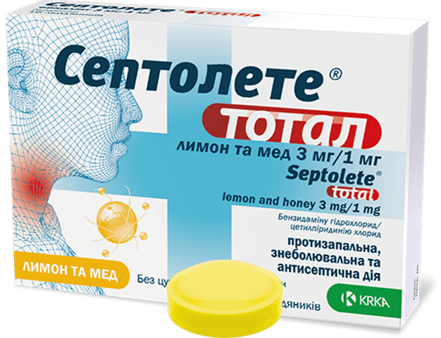 Септолете Тотал лимон та мед льод №16