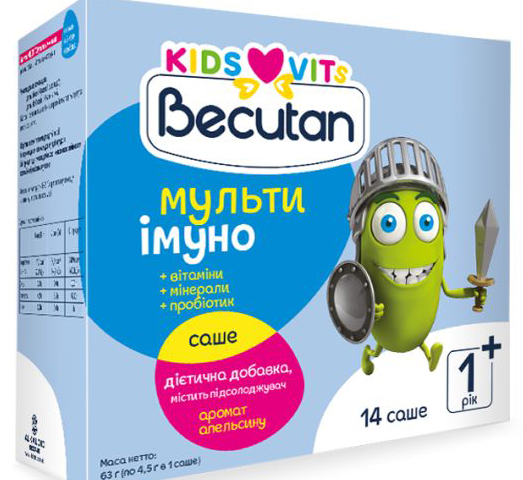 Бекутан Кідс Віт С Мультиімуно пор саше №14