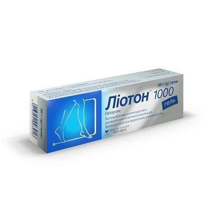 Ліотон 1000 гель туба 30 г