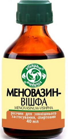 Меновазин-Вішфа р-н спирт д/зовн застос фл 40мл