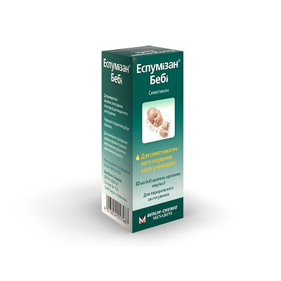Еспумізан бебі крап орал емульсія 100мг/мл 30мл