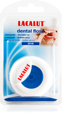 Нитка зубна Лакалут шовкова 50м