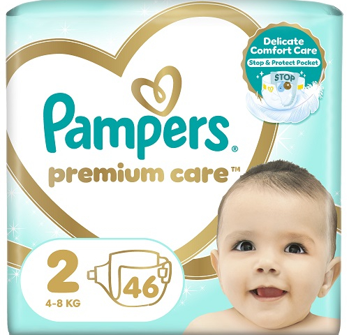 Підгузники Памперс преміум №46 (2) 4-8кг Mini