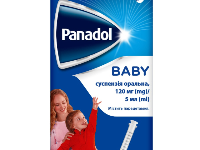 Панадол Бебі сусп 120мг/5мл 100мл