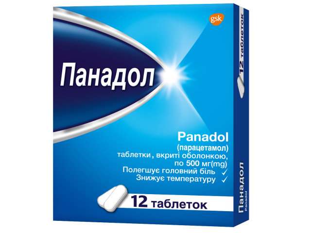 Панадол табл в/о 500мг №12