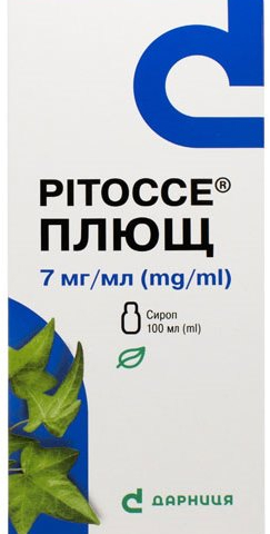 Рітоссе плющ сироп 7мг/мл фл 100мл з мірною ложкою