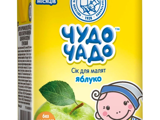 Сік Чудо-Чадо яблучний освітлений 200мл з 4міс