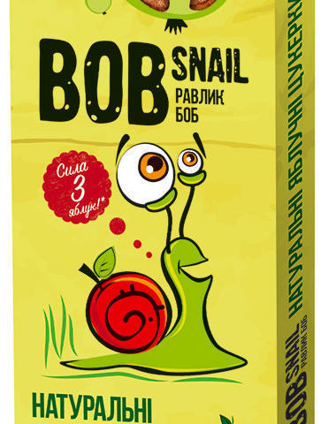 Равлик Боб Цукерки натуральні 30г яблуко