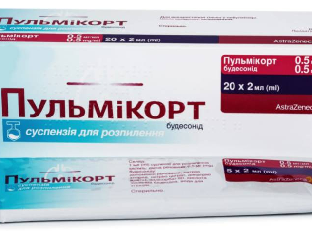 Пульмікорт сусп д/інг 0,5мг/мл 2мл №20