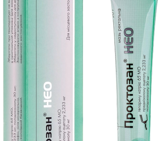 Проктозан Нео мазь туба 20г