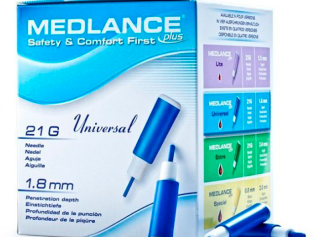 Ланцет (скарифікатор) автоматичний plus Universal 21G*1.8мм