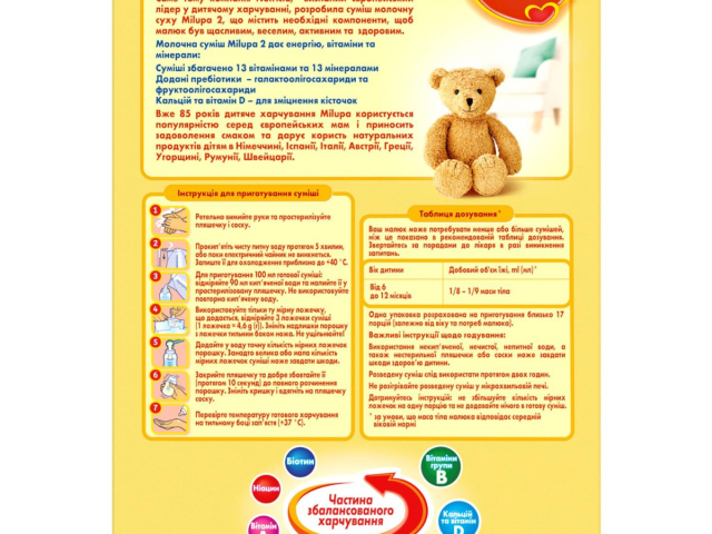 Мілупа 2 суміш молочна 600г з 6 міс