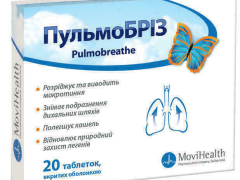 Пульмобріз табл в/о блістер №20