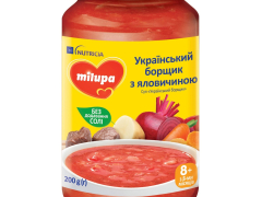 Мілупа суп-пюре український борщ з яловичиною 200г з 8 міс