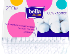 Палички ватні Белла №200 прямокутна упаковка