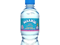 Мінвода дитяча Малиш 0,33л з дозатором