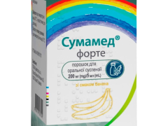 Сумамед форте пор д/сусп зі смаком банану 200мг/5мл 15мл