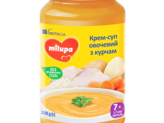 Мілупа суп-пюре овочевий з курчам 200г з 7 міс