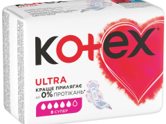 Прокладки Котекс ультра драй супер №8