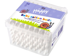 Палички ватні Белла Хеппі дитячі №56 (з обмежувачем)