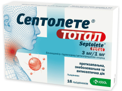 Септолете Тотал евкаліпт льод блістер №16