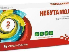 Небутамол р-н д/інг 1мг/мл контейнер 2мл №10