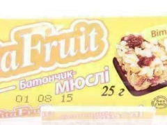 Батончик-мюслі VitaFruit медова динька 25г