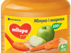 Мілупа пюре фруктове яблуко морква 125г з 6 міс