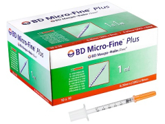 Шприц 1мл U-100 трикомпонентний голка 30G (0,3х8мм) Медпласт