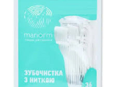Зубочистка з освіжаючою ниткою 36шт Манорм