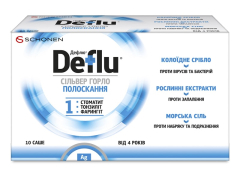 Дефлю Сільвер горло пор д/п р-ну д/полоскання №10