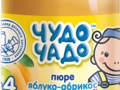 Пюре Чудо-Чадо з яблук та абрикоса без цукру 170 г