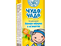 Сік Чудо-Чадо бананово-яблучний з м'якоттю 200мл з 4міс